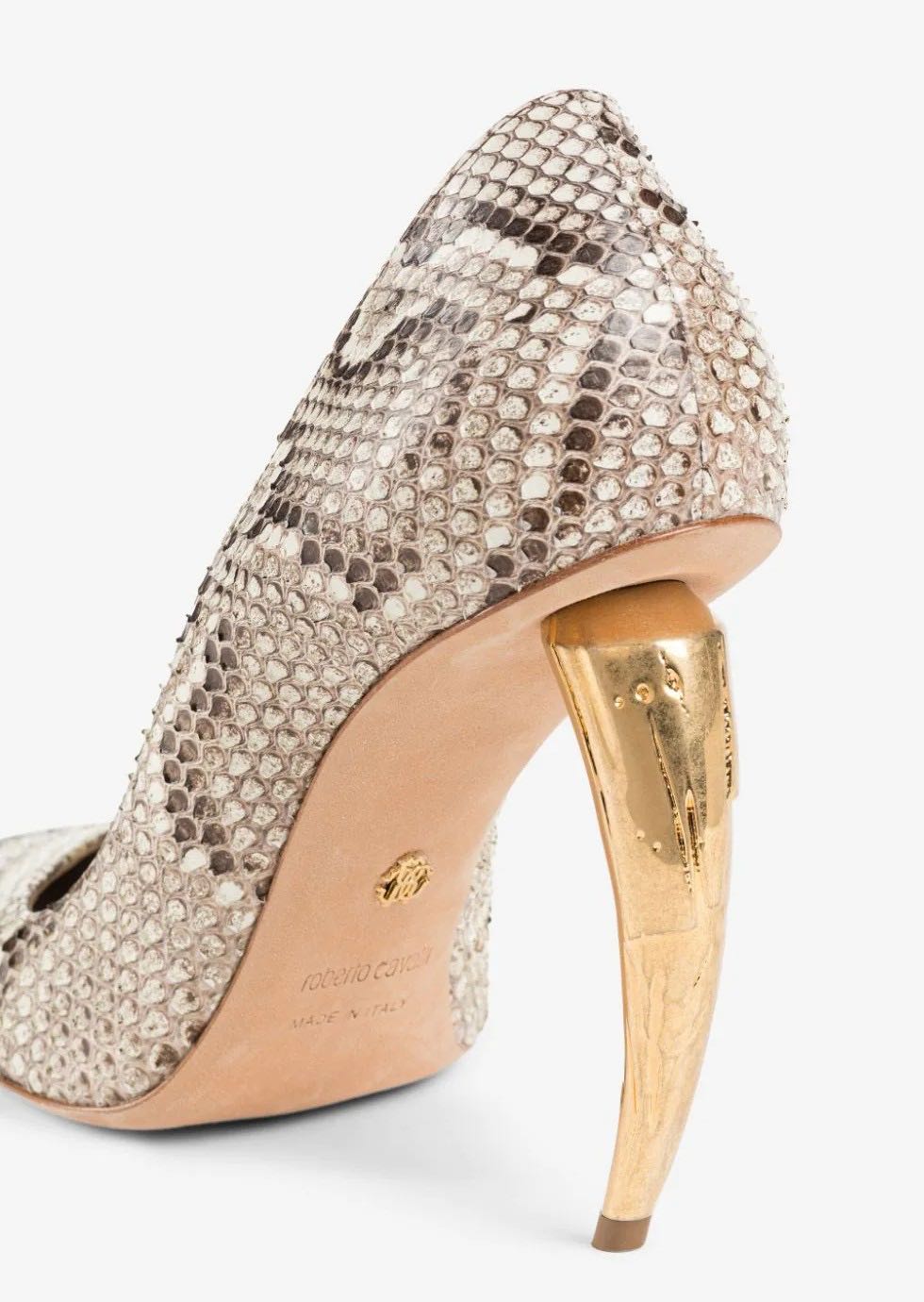 Snake print stiletto