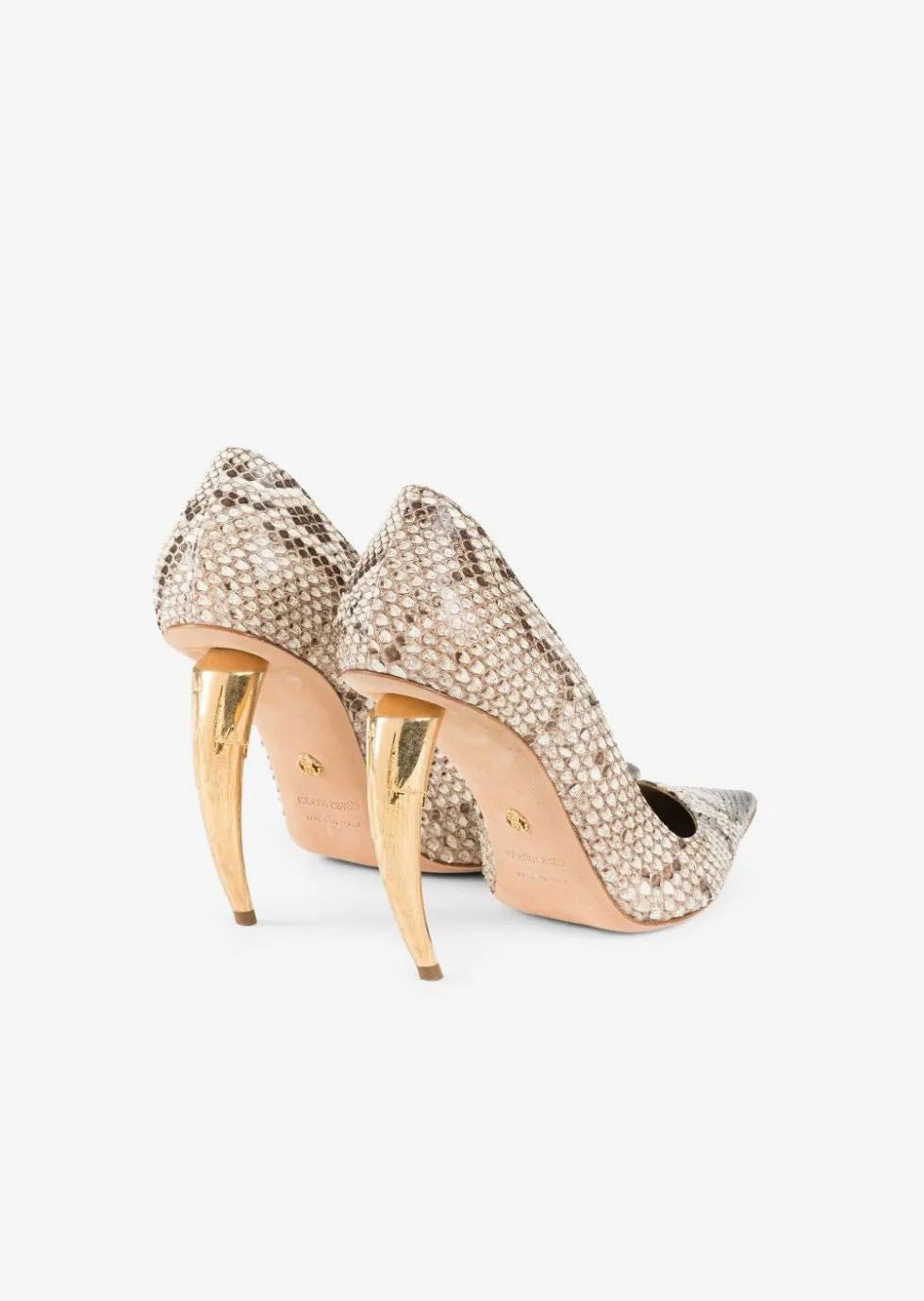 Snake print stiletto