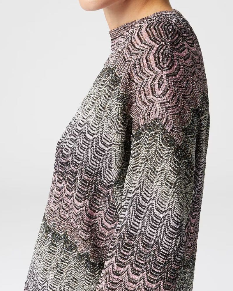 Crewneck Pull lamè