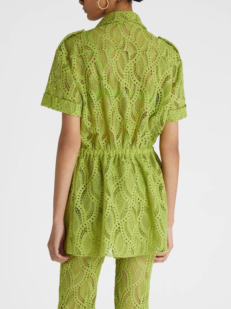 Macramé jacket with pockets