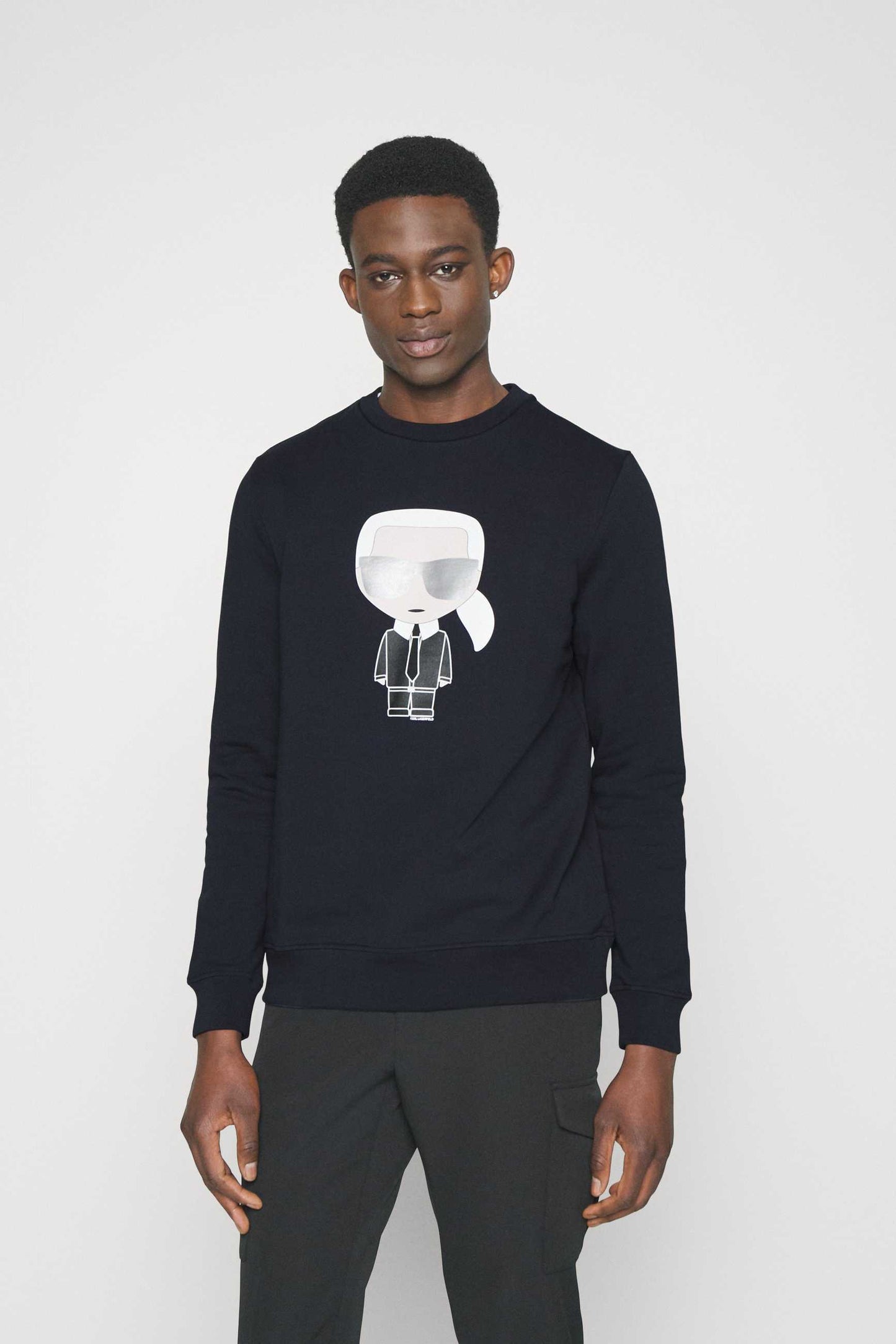 Sweatshirt silver glasses (black)