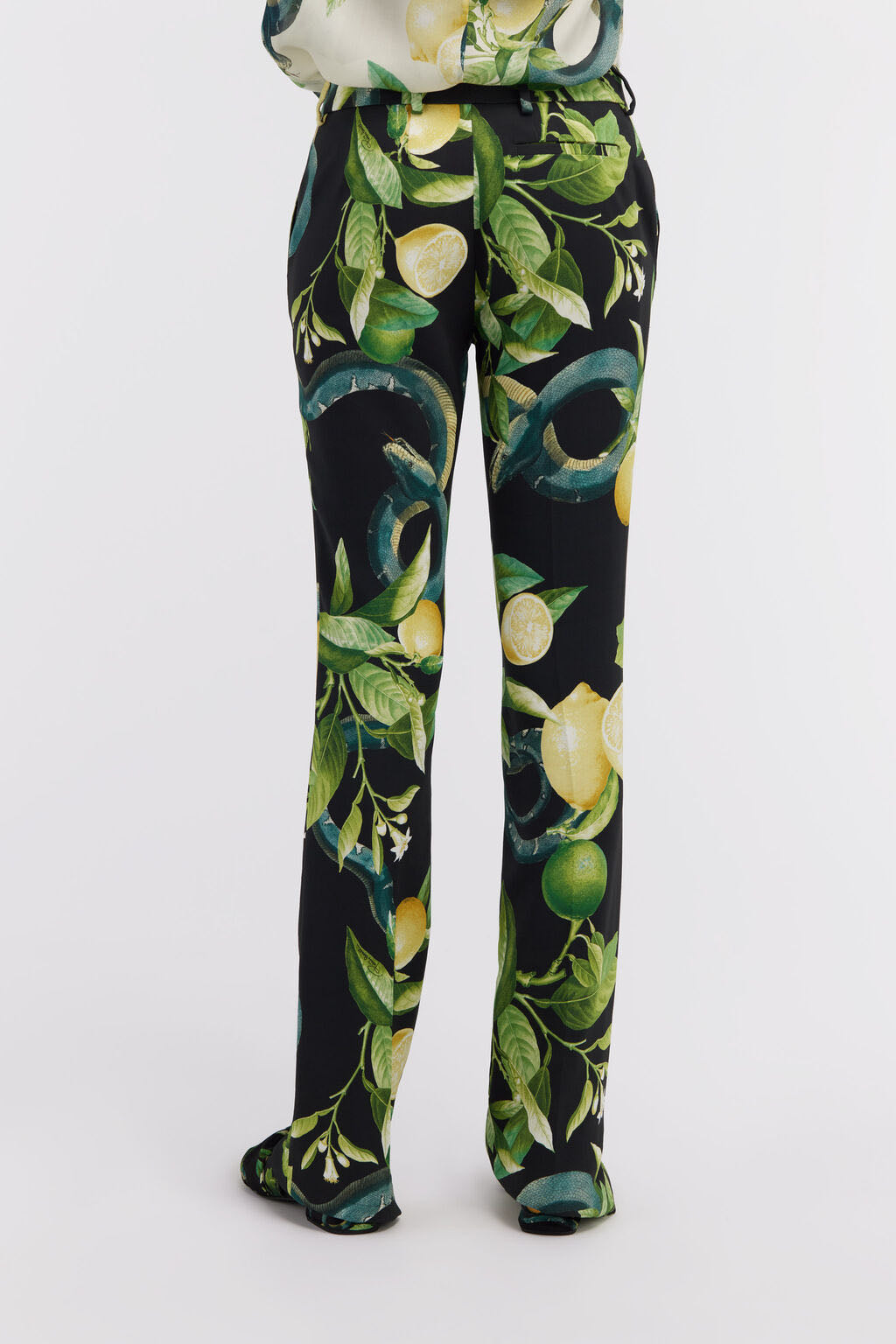 Lemon print trousers
