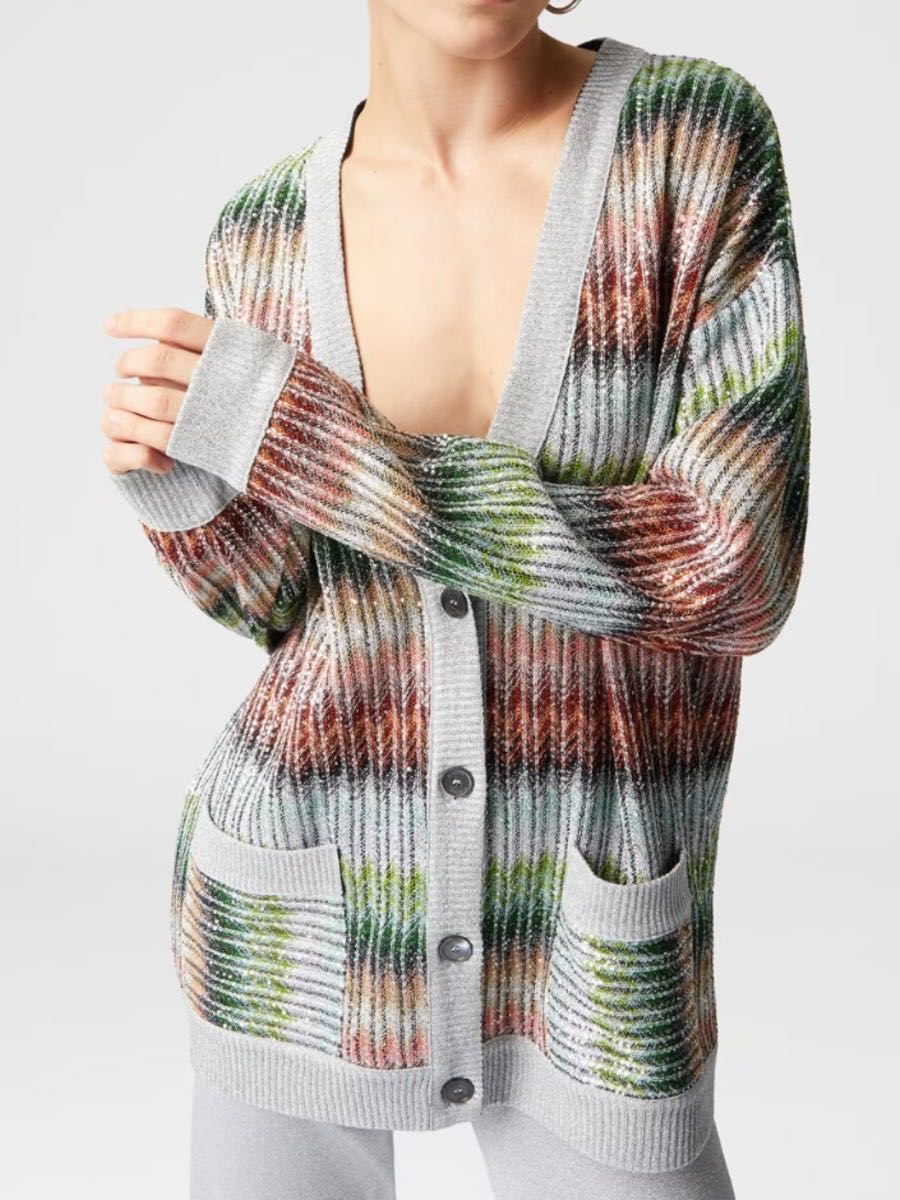 Caperdoni sequins cardigan