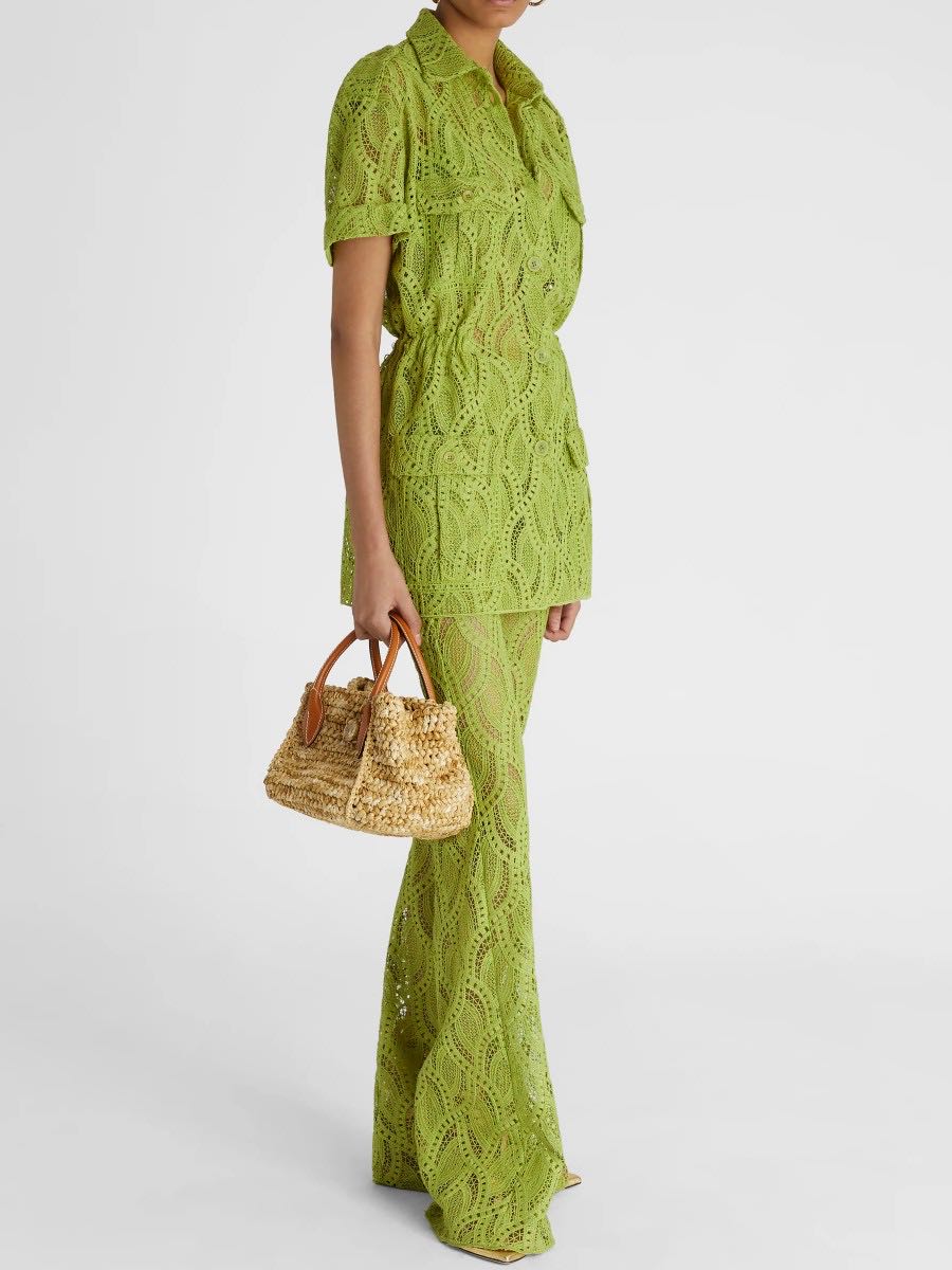 Macramé trousers