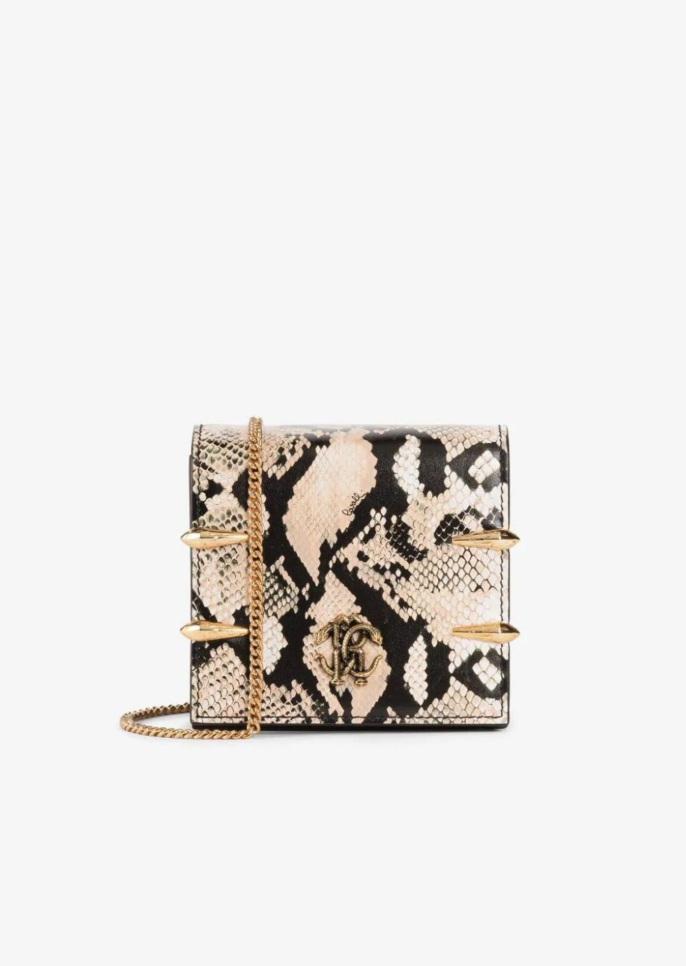 Small leather print bag