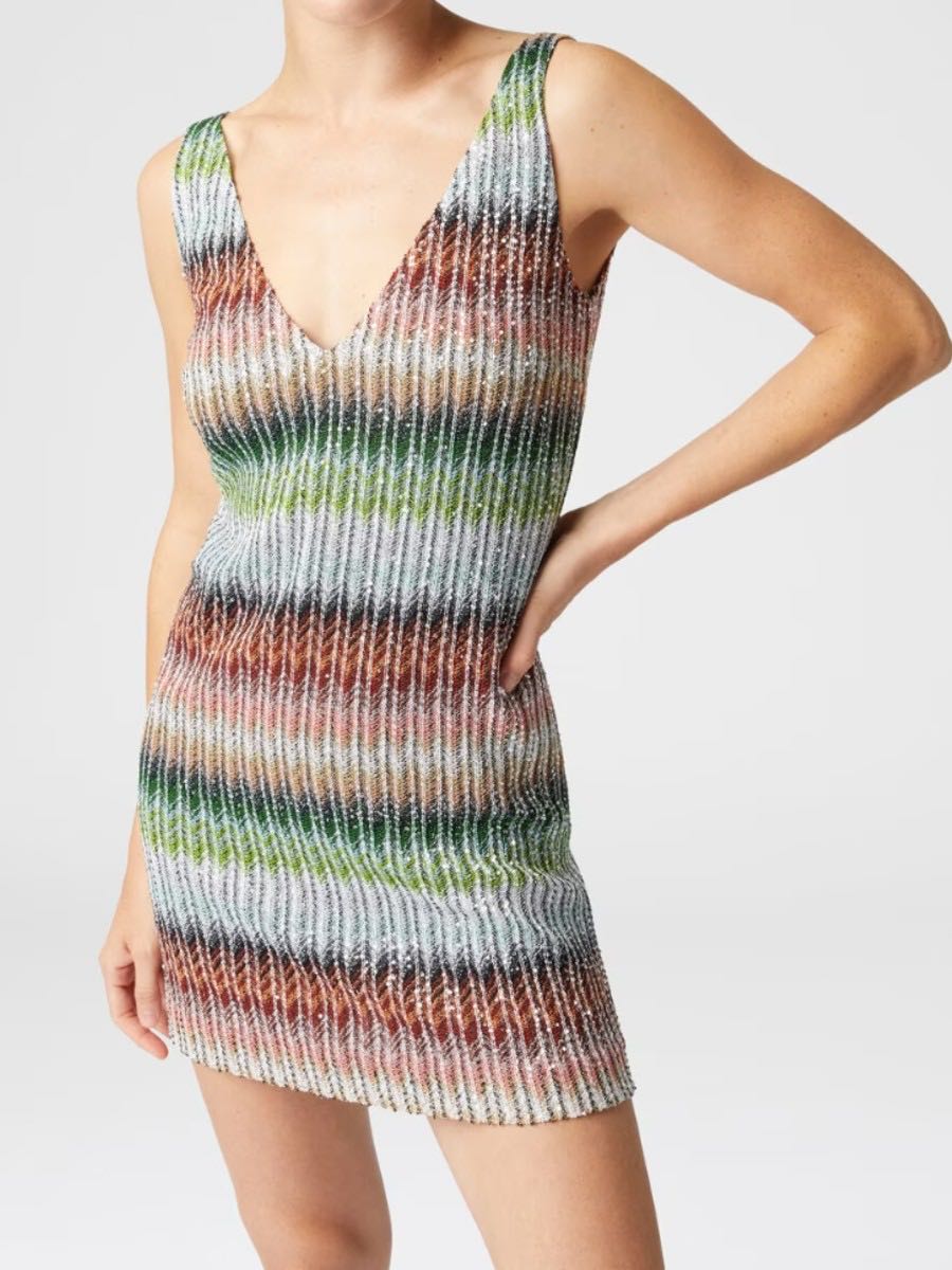 Caperdoni mini dress with sequins
