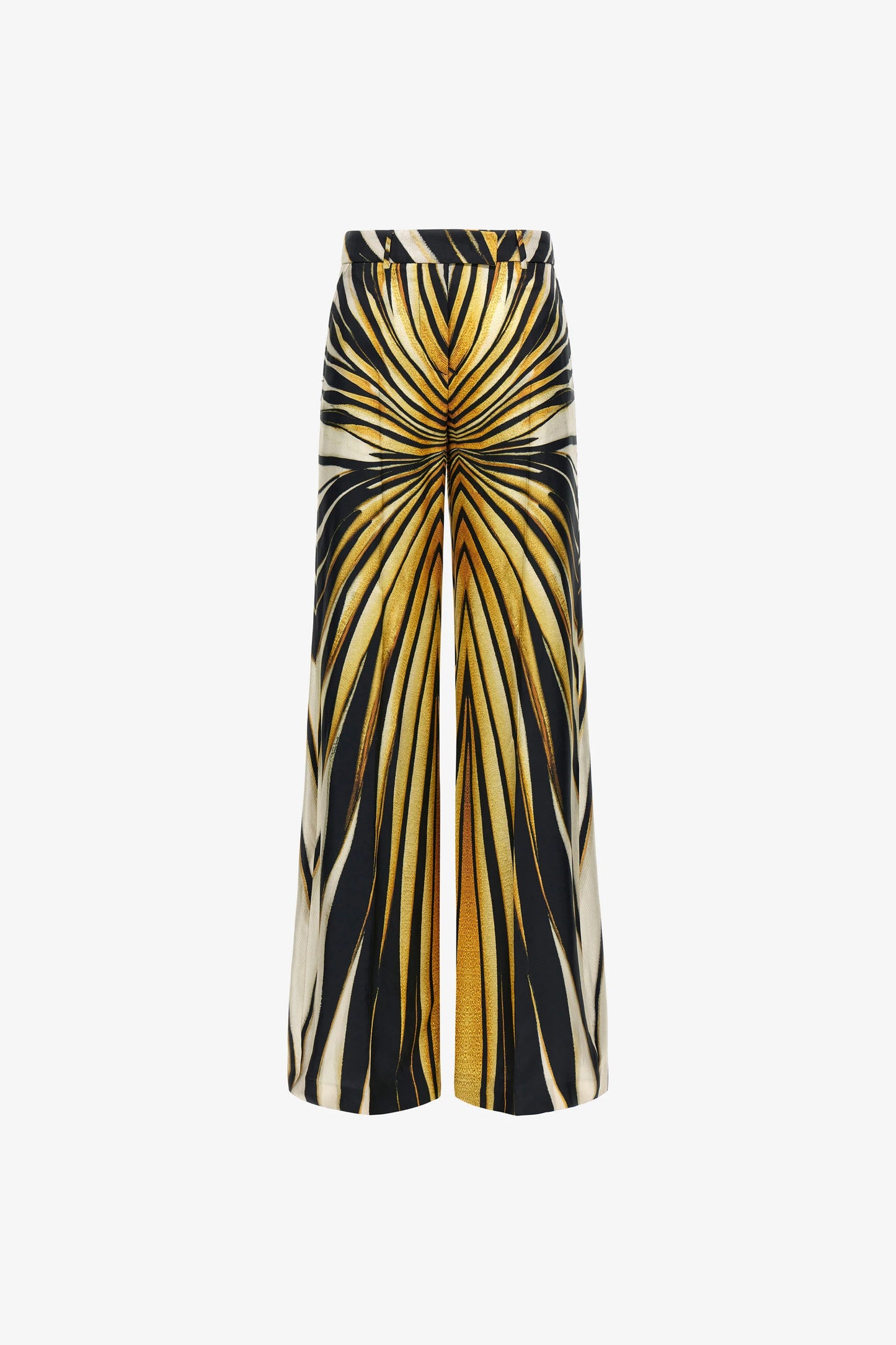Silk trousers ray of gold