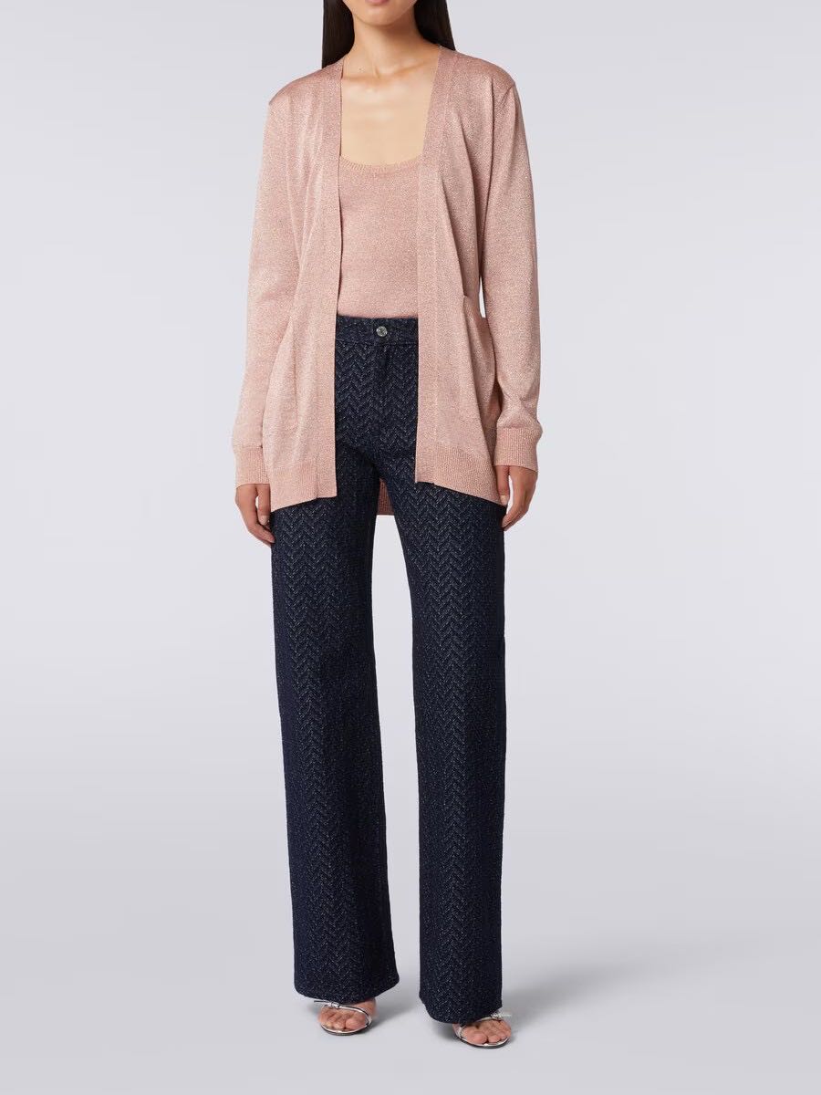 Cardigan with lurex