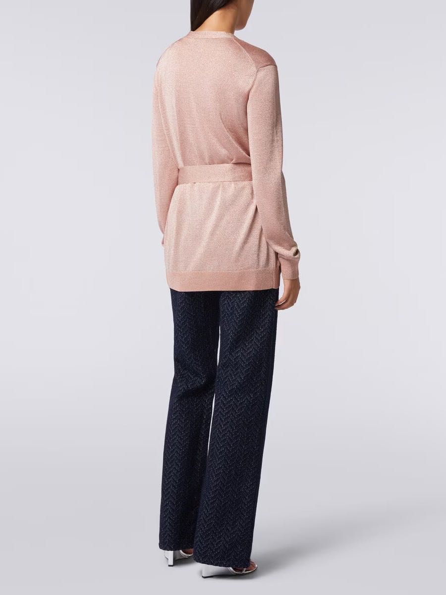 Cardigan with lurex