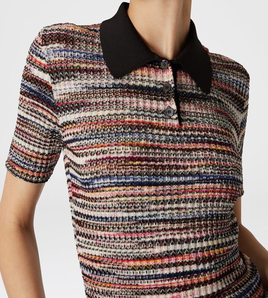 Shortsleeved canalé polo