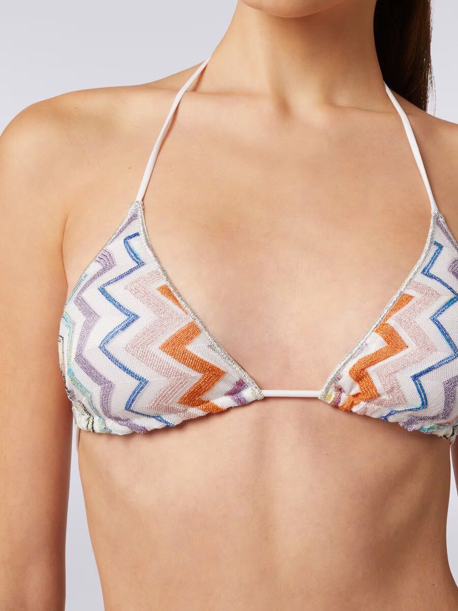 Bikini zigzag lurex