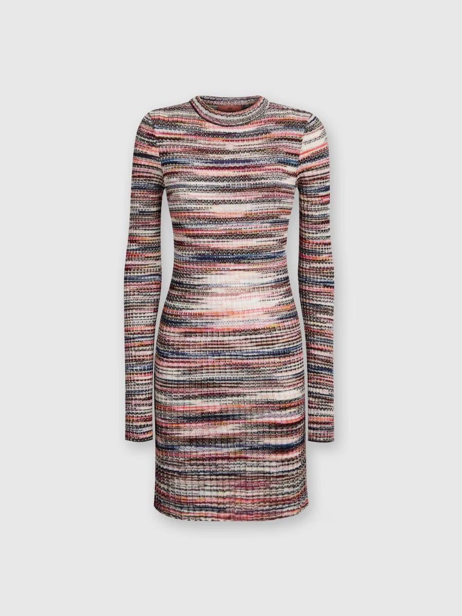 Mini dress canalé