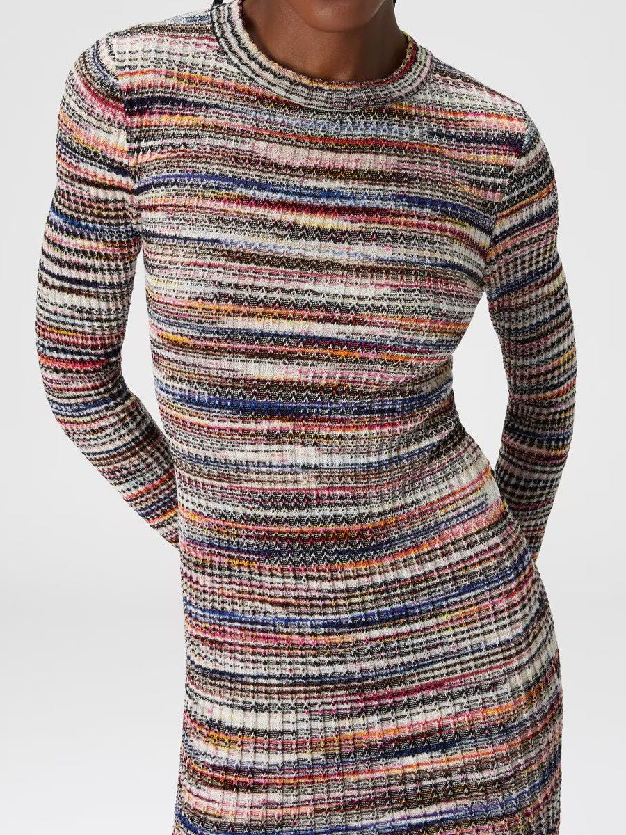 Mini dress canalé