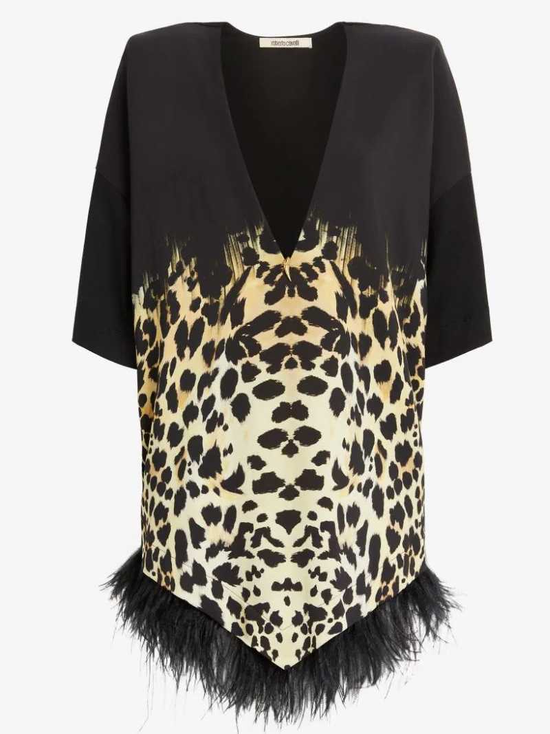 Vestido est. leopardo -ROBERTO CAVALLI