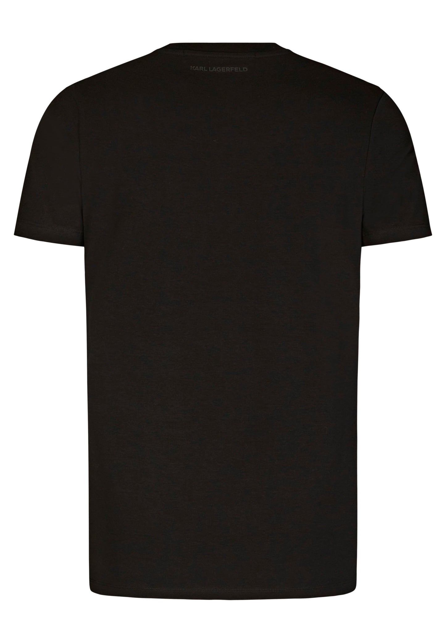 Black t-shirt with address logo