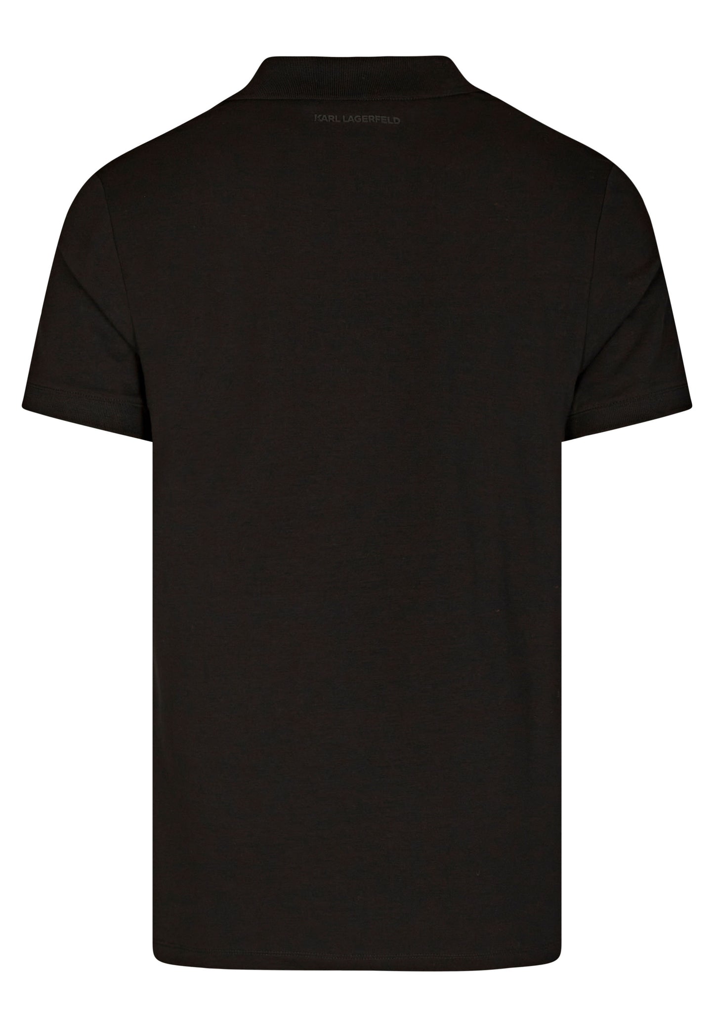 Black polo with address logo