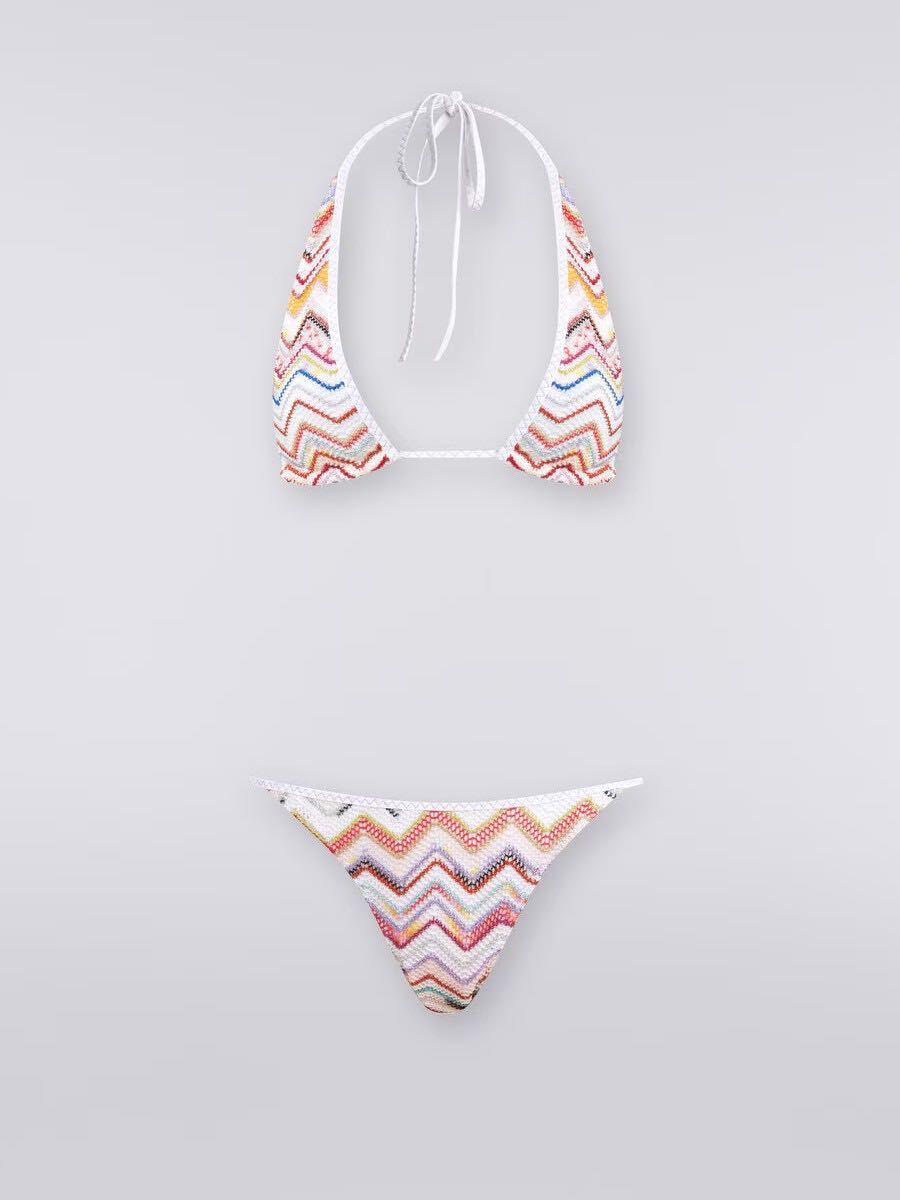 Bikini zigzag with lurex