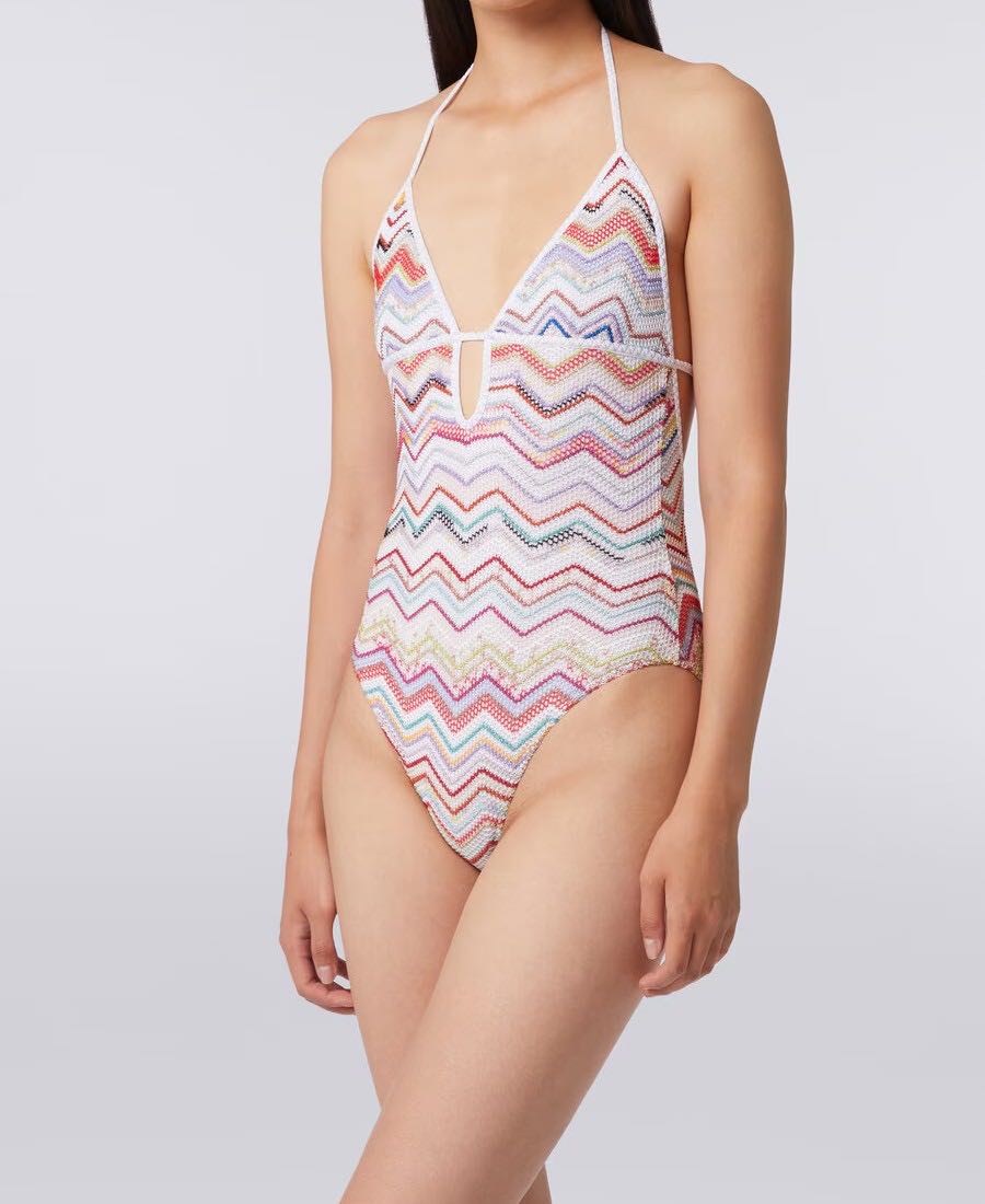 Bathing suit with lurex