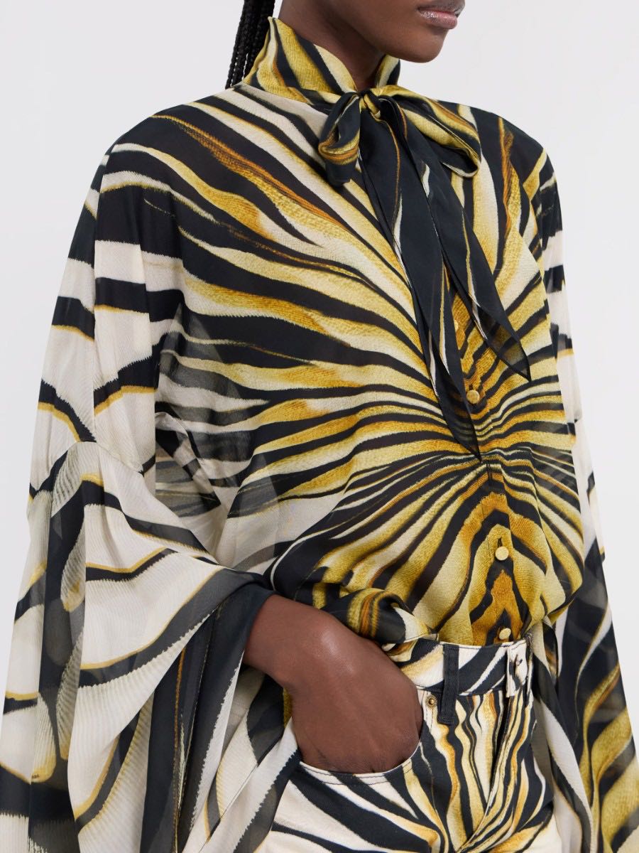 Silk blouse Ray of Gold