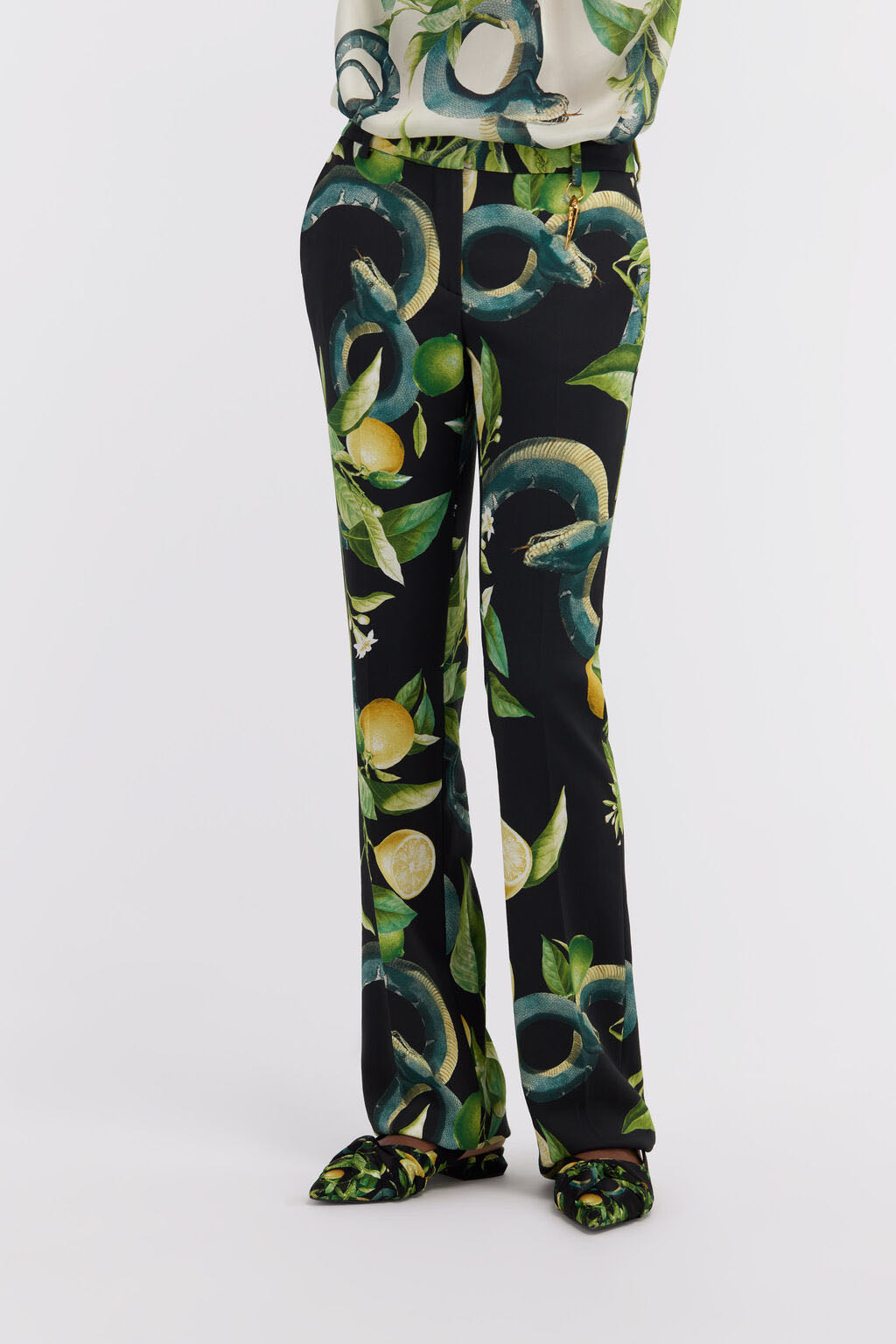 Lemon print trousers