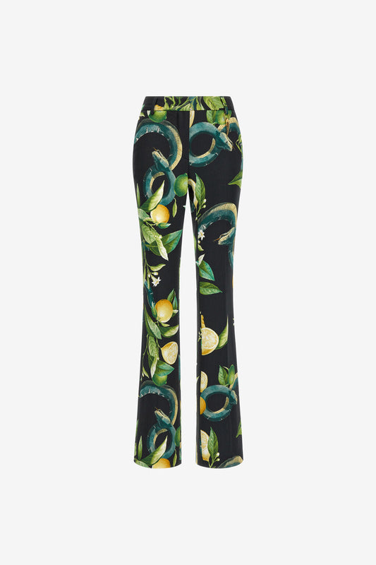 Lemon print trousers