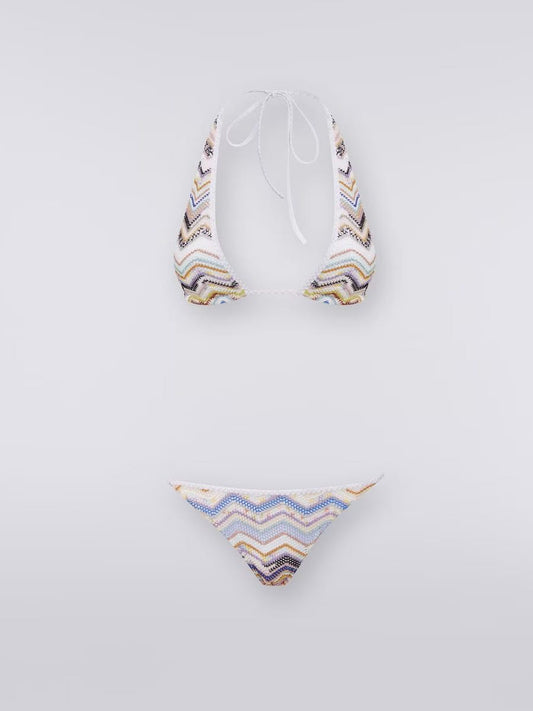 Bikini zig zag with lurex