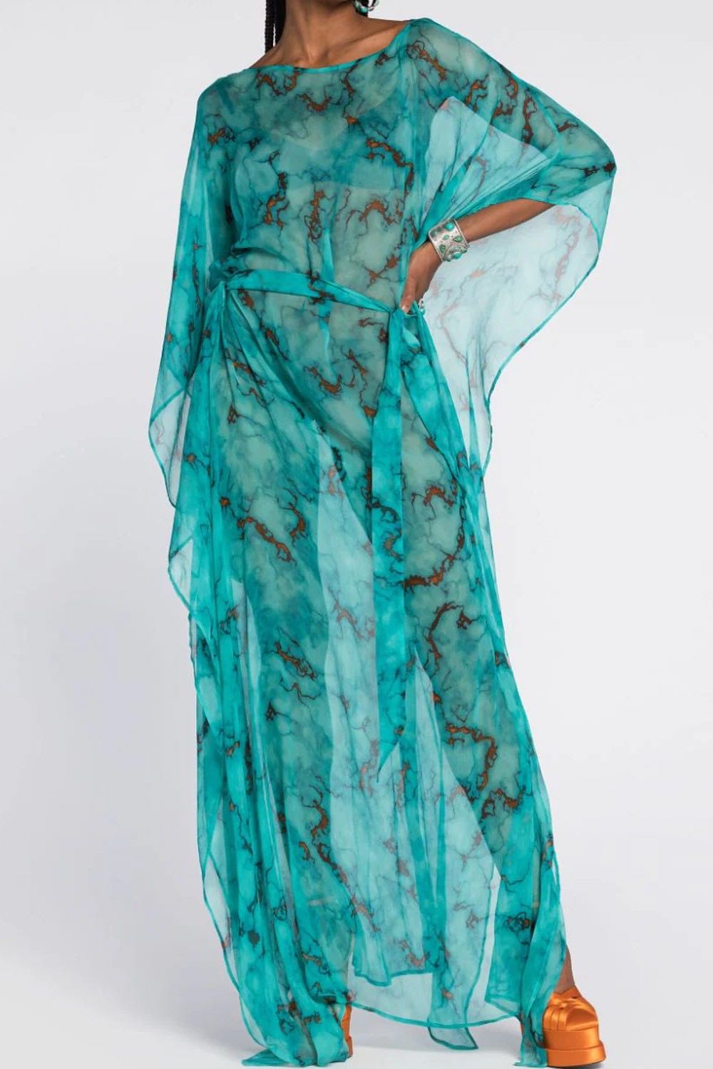 Long marble kaftan