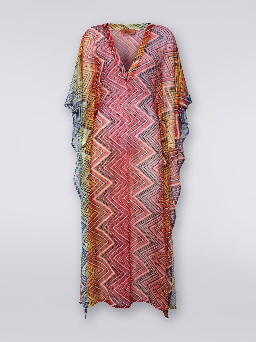 Long transparent kaftan