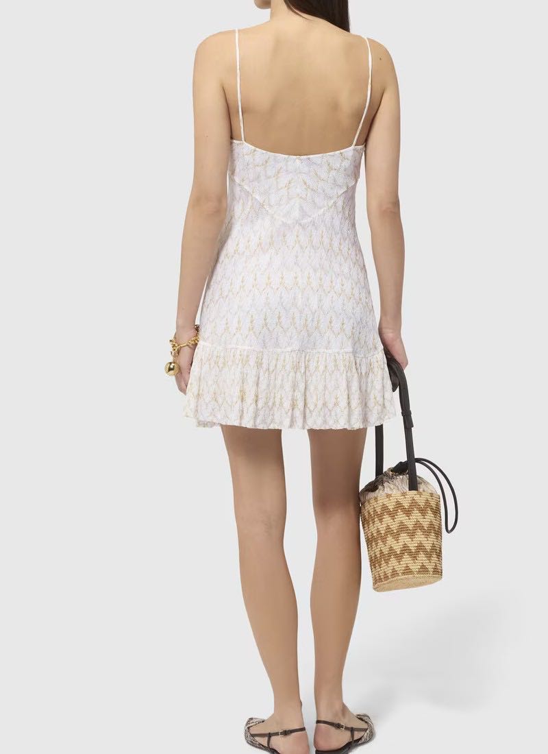 Short Dress With Ruffles