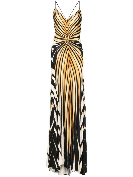 Long openback dress Ray of Gold