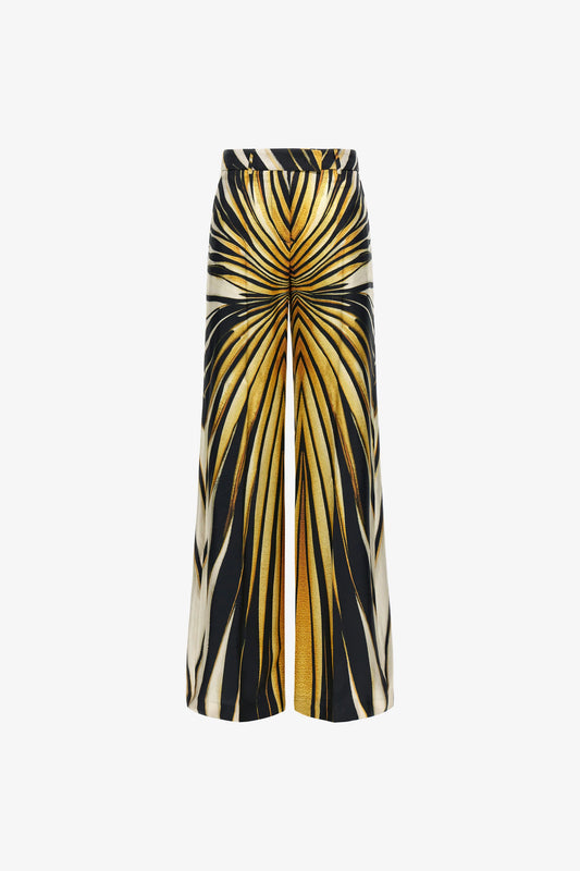 Silk trousers ray of gold