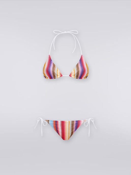 Bikini with stripes