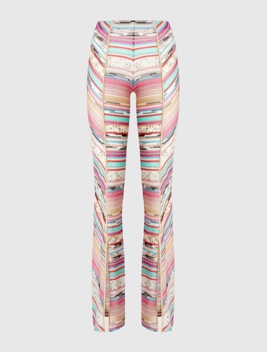 Striped Motif Trousers