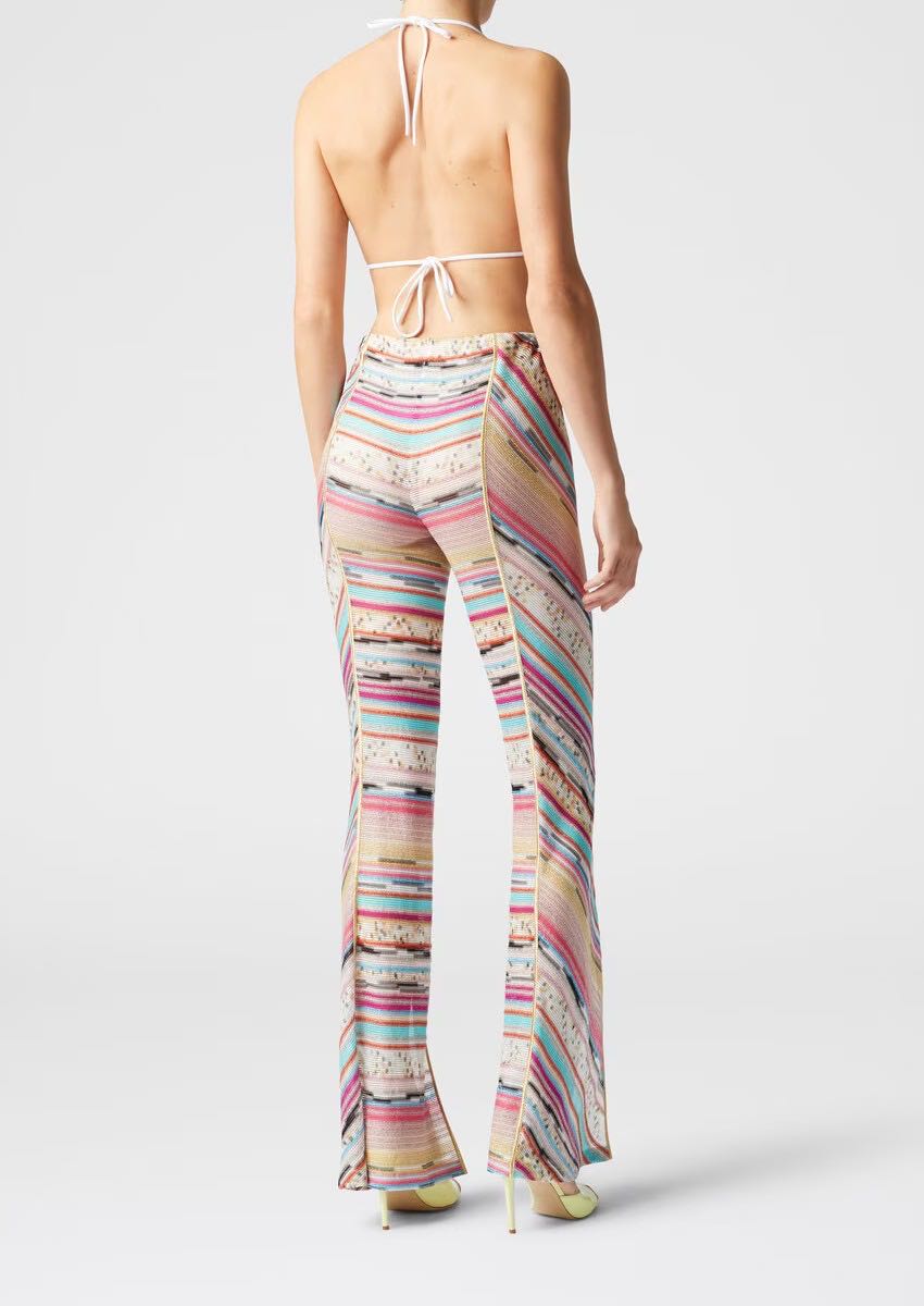 Striped Motif Trousers