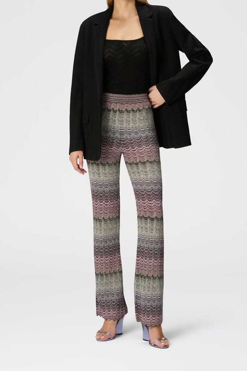 Trousers lamé