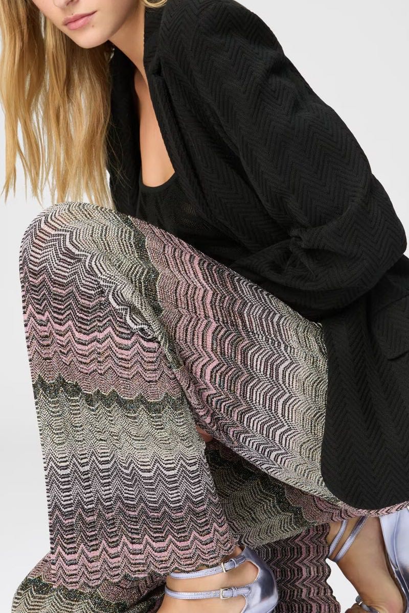 Trousers lamé
