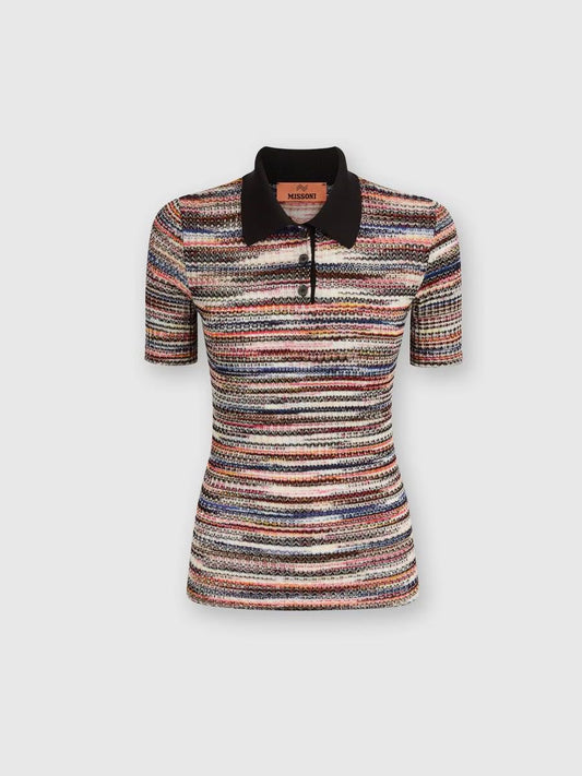 Shortsleeved canalé polo