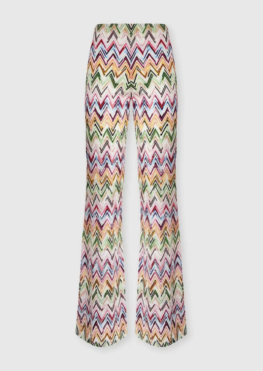Trosers With Zigzag Motif