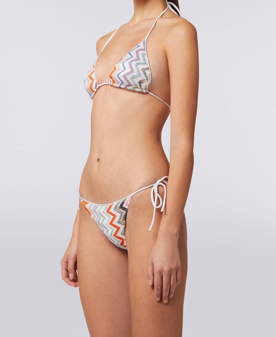 Bikini zigzag lurex