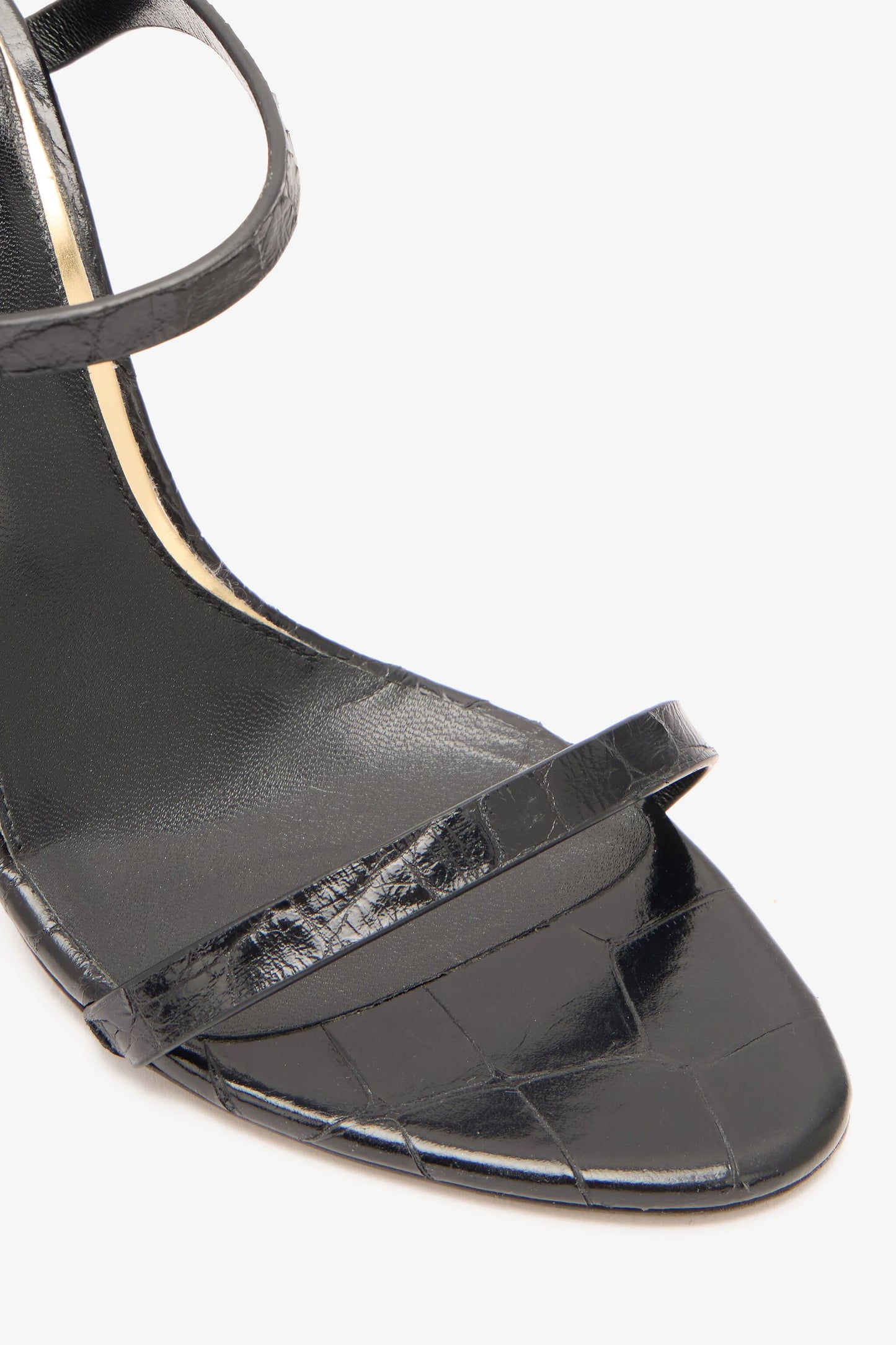 High heel sandal with coconut print