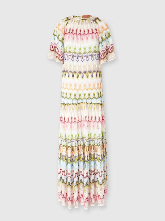 Long dress with floral details