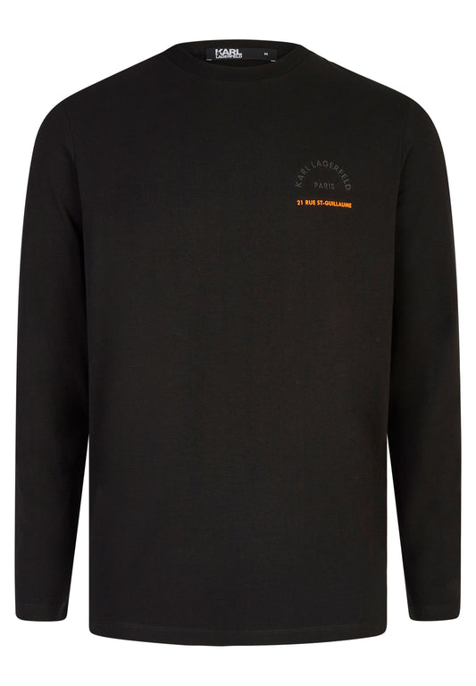 Long sleeve t-shirt with address logo