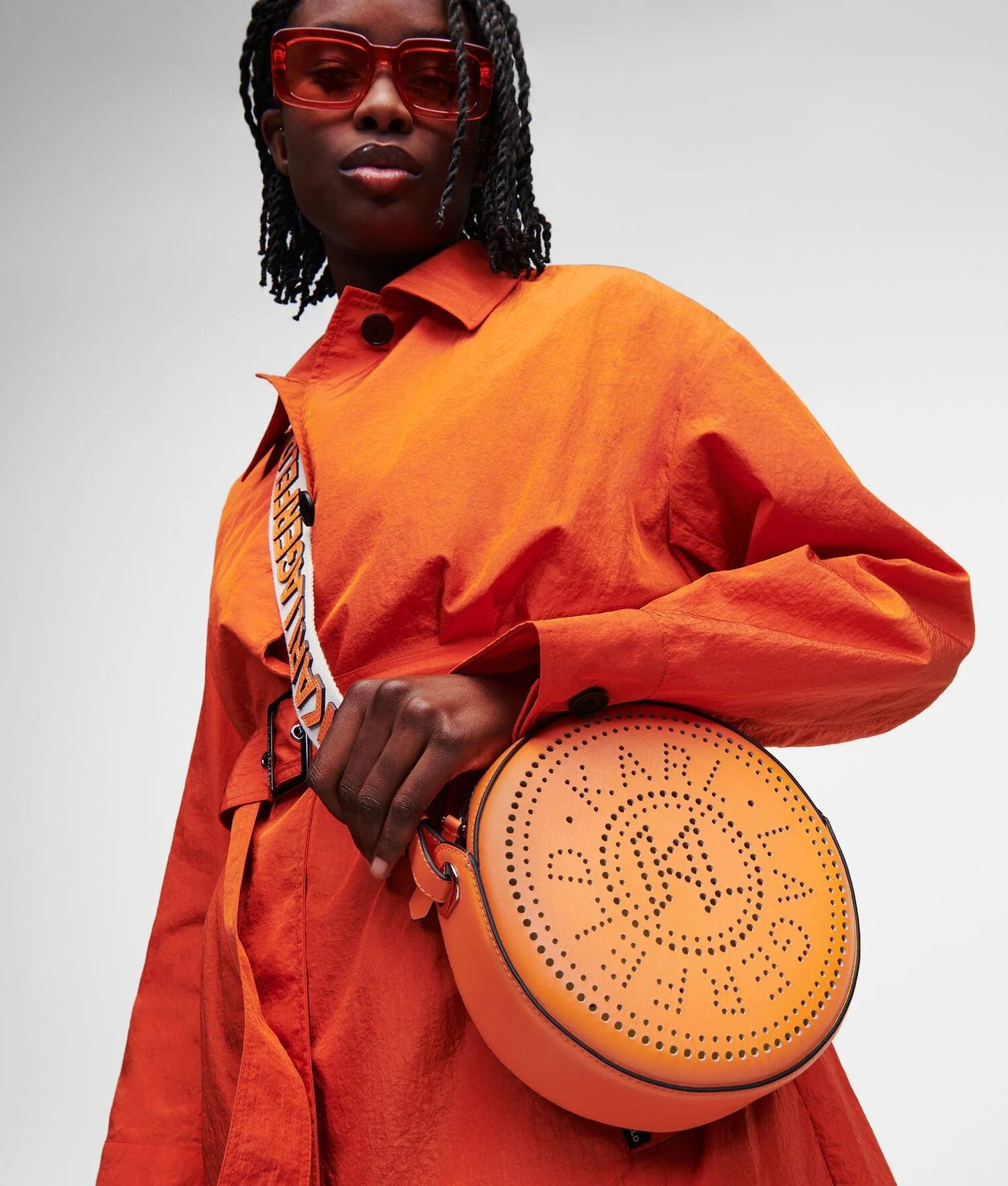 Orange round bag