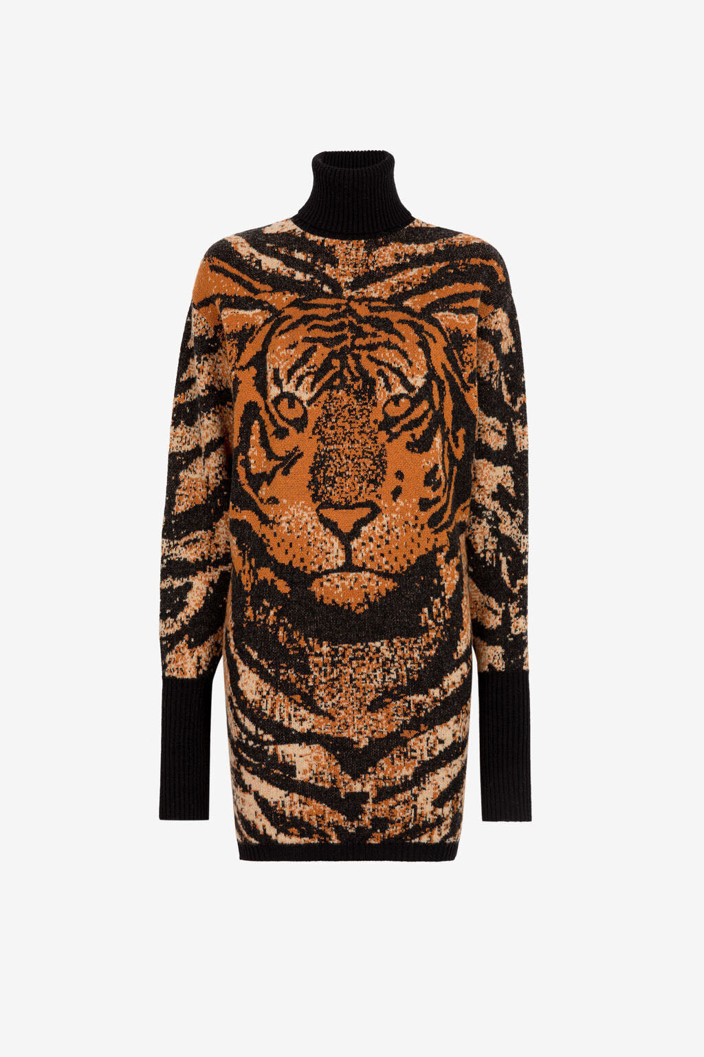 Tiger print swater dress