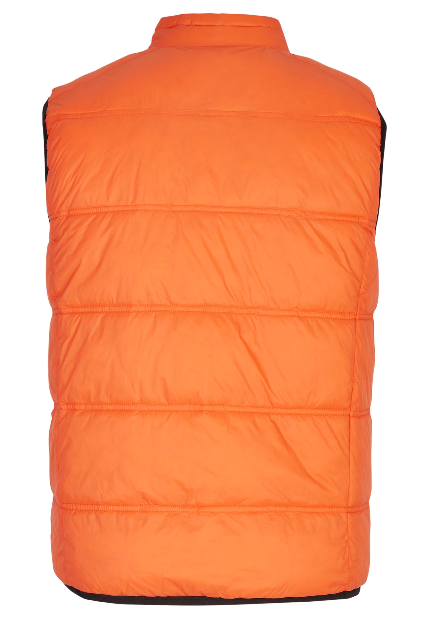 Orange and black reversible vest